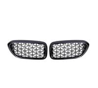 Griglie Anteriori Doppia Linea Per BMW Serie 5 G30 G31 G38 520i 530i 2018 2019 Griglia Da Per Corsa Auto Meteor Diamond Star Style A Rene Anteriore Paraurti 2Pezzi