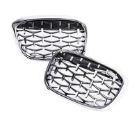 Griglie Anteriori Griglia A Doppio Rene Per Paraurti Anteriore Per BMW Per X3 Per X4 G01 G02 2018, 2019, 2020 2021 Con Doppia A Lamelle Colore Nero Lucido Griglia Auto(All Chrome Diamond)