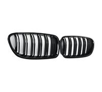 Griglie Anteriori Griglia Sportiva Anteriore A Doppio Rene Per BMW Serie 5 F10 F11 F18 520d 530d 540i 2010-2017, Nero Lucido, Doppia Griglia Per Corsa Grill Anteriore