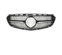 Griglie anteriori Per Benz Classe E W212 E300 E350 E400 2014-2016 Cromato Per Griglie Stile Per GTR Nero Lucido Per Griglia Anteriore Da Corsa Per AMG Cappa Da Corsa Grill(Diamond-Chrome Black)
