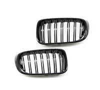 Griglie Anteriori Per BMW F26 X4 F25 LCI X3 Facelift 2014-2018 Auto Paraurti Anteriore Telaio Chrome Diamond Rene Grill Griglie(Nero lucido)
