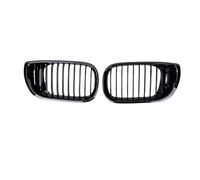 Griglie Anteriori Per BMW Serie 3 E46 Berlina 4 Porte 320i 350i 2002-2005 Paraurti Anteriore Griglia Racing 1 Coppia Griglia Sportiva A Doppia Lama Per Auto Grill Anteriore(Glossy Black)