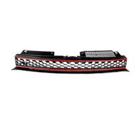 Griglie Anteriori Per Radiatori Per VW MK6 Per Golf Per GTI Per Sportwagen Griglia Esagonale Senza Stemma Nera Con Finiture Rosse