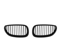 Griglie anteriori radiatori 2PCS Front Rene Racing Grille Per BMW E60 E61 Per M5 Serie 2003-2010 Modifica A Linea Singola Sport Griglie Hood Grill Auto Stying Griglia Paraurti(Mattte black)