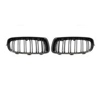 Griglie Anteriori Rene Griglia Paraurti Anteriore Nera Lucida Per BMW Serie 3 F30 F31 F35 2012-2018, Griglia Sportiva A Doppia Linea Di Stecche Griglia Paraurti Anteriore(Double Line Black)