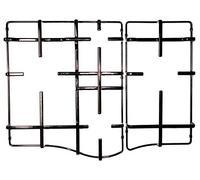 Griglie Ariston Hotpoint Indesit 2 Griglie per cucina piano cottura 4 fuochi a gas - C00303495 - C00303496 PC640 PCN640 (Coppia griglie GRG366/7)