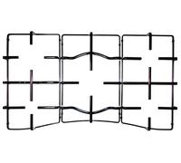 Griglie Ariston Hotpoint Indesit in ferro smaltato nero lucido per cucina a gas piano cottura PC750 5 fuochi - C00303486 - C00303487 - C003034488 (Kit 3 griglie GRG023/4/5)
