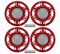 Griglie Copri Altoparlanti per Auto da 6" con Viti Rosse - 4 Pezzi