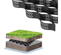 Griglie da giardino espandibili per serre e patii, 9 x 10 m, griglia per base in ghiaia, muri di sostegno leggeri, paesaggistica e fondazioni di capannoni, soluzione di stabilizzazione del terreno