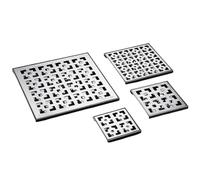 Griglie Di Drenaggio 10/12/15/30cm Scarico a pavimento Bagno in acciaio inossidabile 304 quadrato Anti-odore Scarico for doccia Raccoglitore for capelli Filtro for rifiuti Per Pozzetti(30x30cm)