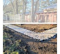 Griglie di Ghiaia permeabili scalabili, Sistema di griglia geotermica per vialetti da 3x7 m (9,8x23 Piedi) per Ghiaia e Sabbia, confinamento Cellulare Profondo 2" con ancoraggi a Terra - sol