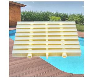 Griglie e coperture di Scarico Resistenti per Piscine, 2 Pezzi 18x100 cm Griglia di Scarico componibile per Piscine Fuori Terra, passerelle e docce da Balcone - Soluzioni