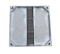 Griglie e Scarichi Invisibili per Vialetti, Chiusino Quadrate in Acciaio Inox per Fosse Settiche, Tombino Carrabile per Vialetti, Marciapiedi e Cortili, Portata Massima 1000 Kg(80x80x5cm/32x32x2in)