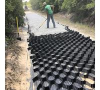 Griglie Geo Cell per Passerelle Carrabili con Griglia in Ghiaia, Stabilizzatore A Griglia per Terreni A Nido d'Ape, per Lavori di Sterro/Parcheggi/Aree di Traffico, 3m x 5m (10ft x 16.5ft)