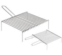 GRIGLIE GRATICOLA PER CAMINO E BARBECUE - CON MANICO 35x60