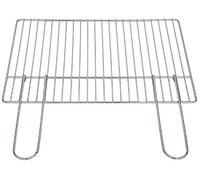 GRIGLIA GRATICOLA ACCIAIO CROMATO PER BARBECUE BRACIERE BBQ CEMENTO 57X40 CM
