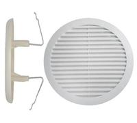 GRIGLIE GRIGLIA DI AREAZIONE TONDE ABS CON MOLLE Ø 125/160 MM PEZZI 10