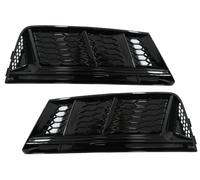 Griglie inferiori paraurti Copertine Lato per Audi A4 B9 2016-2018 RS4 Look Nero