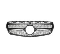 Griglie Paraurti Nere Lucide Per Benz Classe A W176 2013-2015 Griglia Paraurti Anteriore Cromata Nera Con Diamanti Griglia paraurti anteriore(Diamonds-Black)