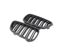 Griglie Paraurti Nere Lucide Per BMW Per M2 2014-21 Griglia Anteriore In Fibra Di Carbonio Con Doppie Lamelle E Griglie Ventilazione Emblema Griglia paraurti anteriore