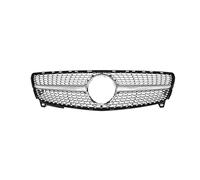 Griglie Paraurti Nere Lucide Per BMW Serie 5 F10 F11 F18 2010-2017 2 Pezzi Griglia Anteriore A Doppio Rene Nero Lucido Stile Auto Griglia paraurti anteriore(Diamonds-Silver)