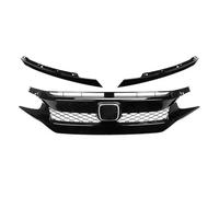 Griglie Paraurti Nere Lucide Per Civic 10a Generazione 16-21 Griglie A Maglie Del Cofano Paraurti Superiore Griglia Anteriore Griglia paraurti anteriore(Type 1)