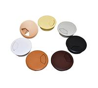 Griglie passacavi per scrivania, 2 pz ABS Copriforo for cavo Base rotonda Presa for tavolo Computer Passacavo for scrivania