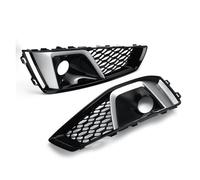 griglie per auto Per Audi A4 B9 S-LINE S4 2019 2020 Griglia Anteriore Dell'auto, Griglia A Rete A Nido D'ape Coprila Fendinebbia 8WD807681J(Chrome Silver)
