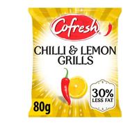 Griglie per patate al gusto peperoncino e limone, 80 gr x 15 pezzi