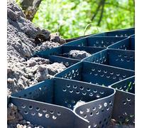 Griglie per pavimentazione di vialetti resistenti, spesse 10 cm, permeabili a nido d'ape per cortile, cortile e sentieri residenziali, da riempire con ghiaia di piselli, ciottoli e sabbia (3 x 6 m)