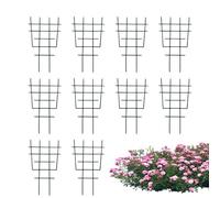 Griglie per piante in vaso, 10 pezzi, impilabili, regolabili, antiruggine, pali di supporto per piante rampicanti, aiutano la crescita verticale per vite, clematide, pothos, Monstera, per i