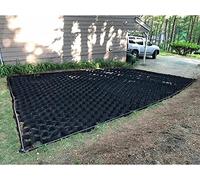 Griglie per vialetti resistenti per base capanno da giardino, griglia stabilizzatore per ghiaia per controllo dell'erosione, muri di sostegno e percorsi, dimensioni estensibili 3 x 9 m, soluzione di