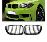 Griglie radiatore anteriori per auto Per BMW E81/E82/E87/E88 LCI 2008-2011, Coppia Di Griglie Anteriori Sportive Nere Lucide.