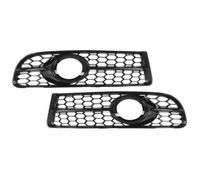 Griglie radiatore anteriori per auto Pezzi di copertura a griglia del faro fendinebbia anteriore compatibile con A4 B7, S4 B7, A4 Per S-Line 2005-2008 a nido d'ape 8E0807681F 8E0807682F(Black)