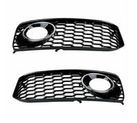 Griglie radiatore anteriori per auto Pezzi Di Griglia Di Copertura Per Paraurti Anteriore A Nido D'ape Per A5 B8 SLine S5 2008-2012(Chrome)
