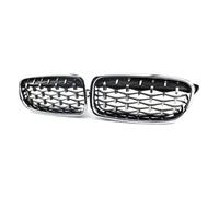 Griglie Radiatori Griglia Anteriore A Forma Di Rene Con Doppio Listello, Griglia Sportiva Da Corsa Per BMW Serie 3 F30 F31 F35 2011-19(Sliver)