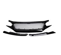 Griglie Radiatori Griglia Di Ingresso Aria Paraurti Anteriore Per Civic 10th Fk7 Fk8 Type-R Fc Js N1 Style Carbon Grille Trim(Bright Black)