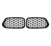 Griglie Radiatori Silver Diamond Car Paraurti Anteriore Rene Griglia Racing Grill Gloss Black Griglie Griglie Trim Per BMW X2 F39 2018-2022(Nero lucido)