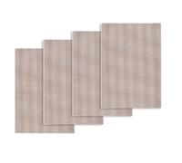 Griglie resistenti al calore rivestite PTFE riutilizzabili antiaderenti | Set di 4 tappetini riutilizzabili rivestiti in PTFE in diverse dimensioni, ideali per griglie a gas, carbone ed elettriche.