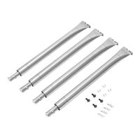 GriHero 18633 Bruciatore in acciaio inox Ricambi per Broil King Imperial & Scaffalatura Barbecue a gas, 43,8 cm Bruciatore in acciaio inox per Broil King Baron Grill Accessori Confezione da 4