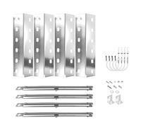 GriHero Set di 4 pezzi di ricambio per barbecue a gas, 4 bruciatori universali da 31 a 45 cm, accenditore 4 pezzi per Enders Chicago 3, Enders Boston Pro 3k/6 Kr Turbo, Enders Boston Pro 3k