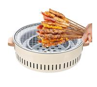 Grill a carbonella Grill Bruciatore Portatile 32 Centimetri con | Barbecue Coreano Adatto Per Cucinare Sul Balcone Patio E All'aperto Per Avviatori Di Carne E Da Tavolo