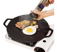 Grill Barbecue Coreano - Grill Barbecue Coreano, Padella Piatta Piatta Rotonda Per La Piastra Per Barbecue Superiore | Conduzione Di Calore Uniforme, Anti-abbettica Rotonda, Per Stufa Da Cucina, Cottu