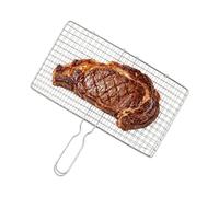 Grill Basket per Verdure Acciaio Inossidabile Resistente con Manico