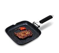 Grill Briebe Gp1158 Induzione 24x24cm Titanio Antiaderente Alluminio Pieghevole