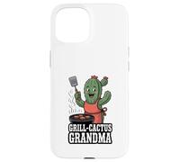 Grill Cactus Nonna Divertente BBQ Nana Cottura Custodia per iPhone 15