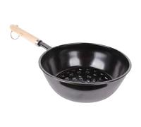 Grill Charcoal Fire Starter - Heat Concentration Burning Bucket, Ergonomic Wooden Grip Lighter Basket, Portable Ember Launcher | Efficient Coal Prep Solution For Smokers Patio Kitchens Tailgate Beach