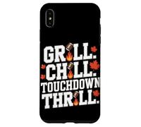 Grill Chill Touchdown Thrill Autunno Autunno Calcio Custodia per iPhone XS Max