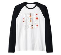 Grill Chill Touchdown Thrill Autunno Autunno Calcio Maglia con Maniche Raglan