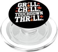 Grill Chill Touchdown Thrill Autunno Autunno Calcio PopSockets PopGrip per MagSafe